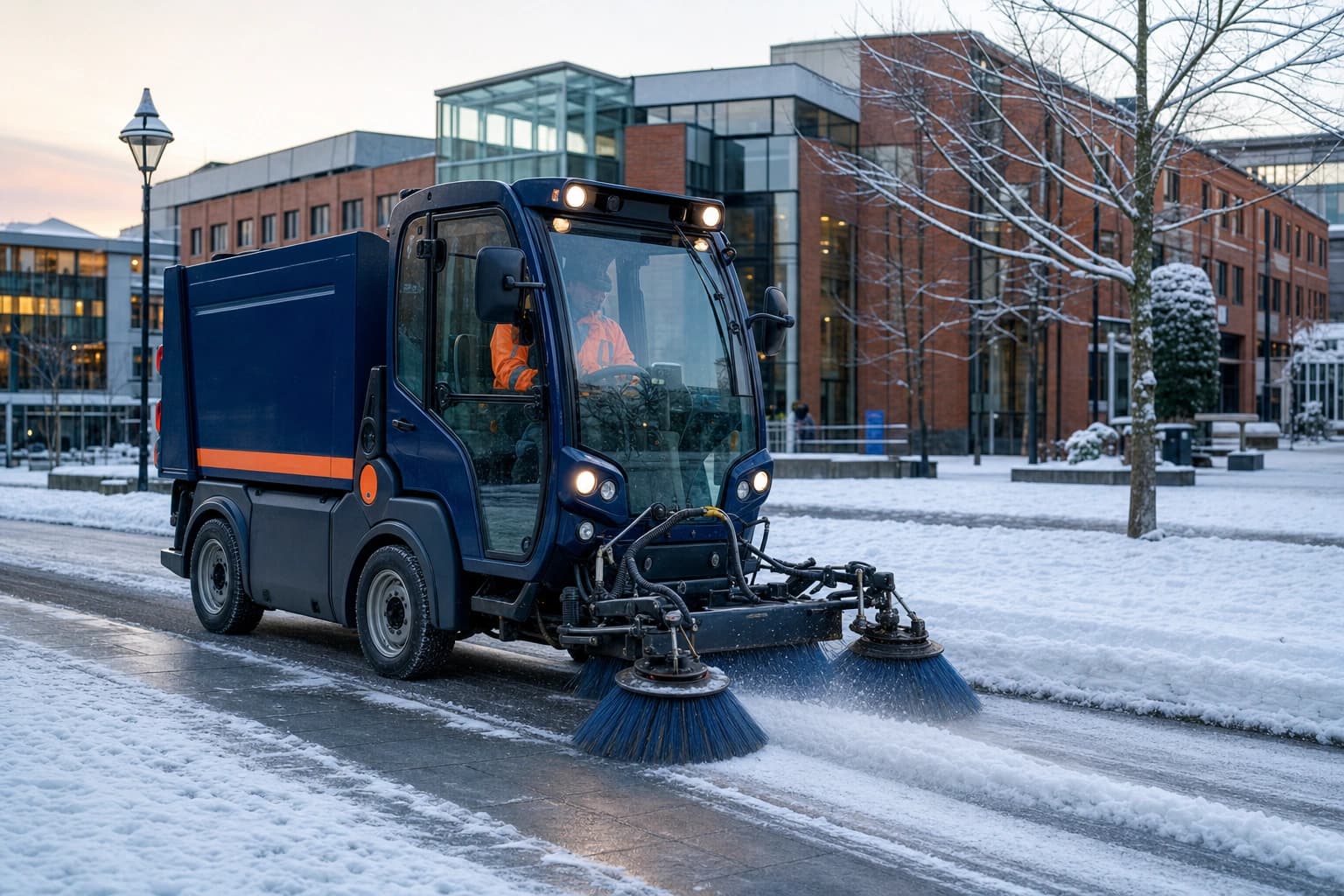 Apila snømåking i Lillestrøm